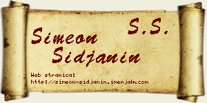 Simeon Šiđanin vizit kartica